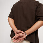 Leather bracelet with clasp